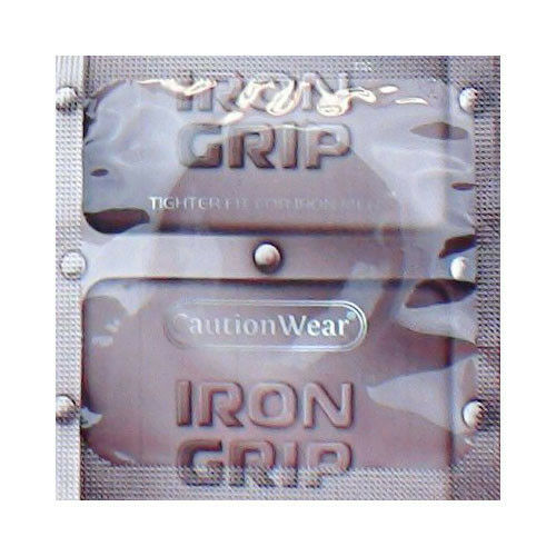 Caution Wear Iron Grip Snugger Fit Small Bulk Condoms + Free Lube Samples