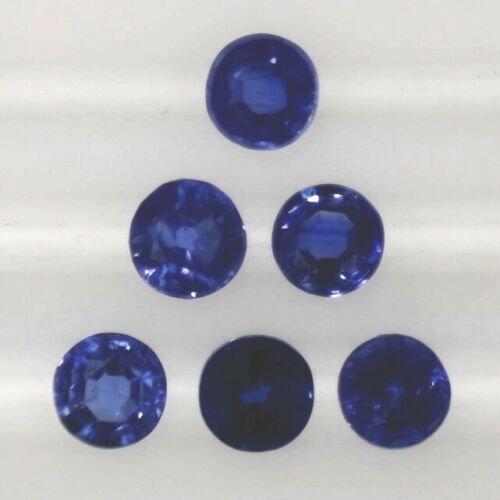 KYANITE 4 MM ROUND CUT ALL NATURAL TOP SAPPHIRE BLUE COLOR CALIBRATED F-1609