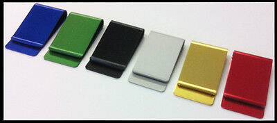 1 Money Clip Anodized Aluminum 6 Colors Usa Made Quality Credit Card Holder
