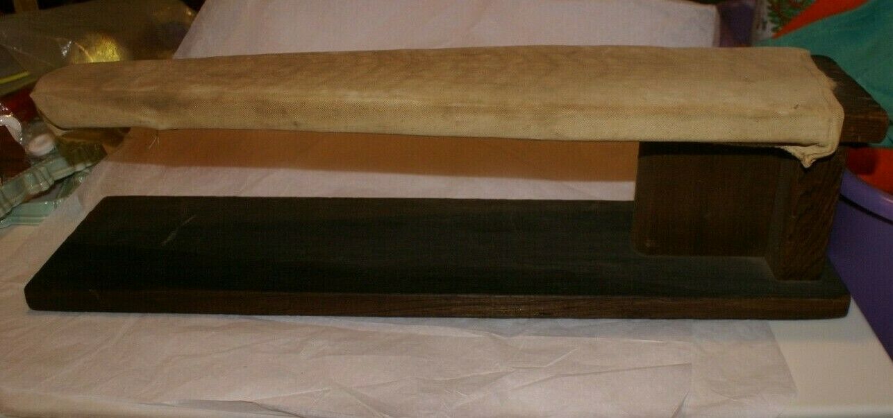 Ironing Board Primitive Double Sided Tabletop Rustic Wood California Redwood