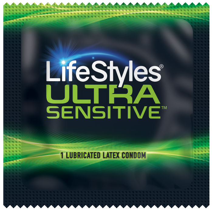 Lifestyles Ultra Sensitive Bulk Condoms + Free Lube Samples - Choose Quantity