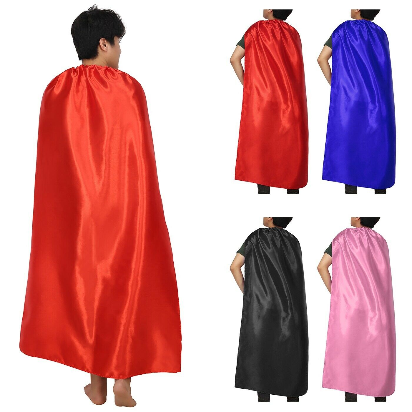 Adult Superhero Cape Halloween Costume Cosplay Accessory (55 Inches Long)