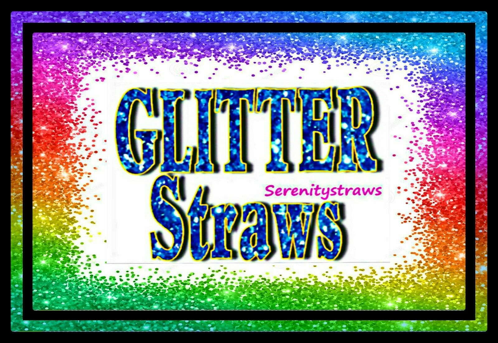 Glitter Straws, Reusable, Acrylic, Skinny,  Beautiful, Food Safe & Bpa Free